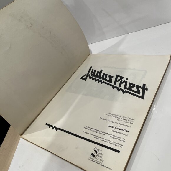 Judas Priest Guitar Tab Music Book Cherry Lane 1982 Rare OOP Tablature Metal - Picture 7 of 9